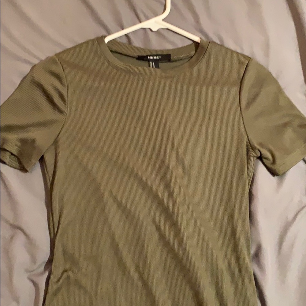 Fitted Olive Green dress